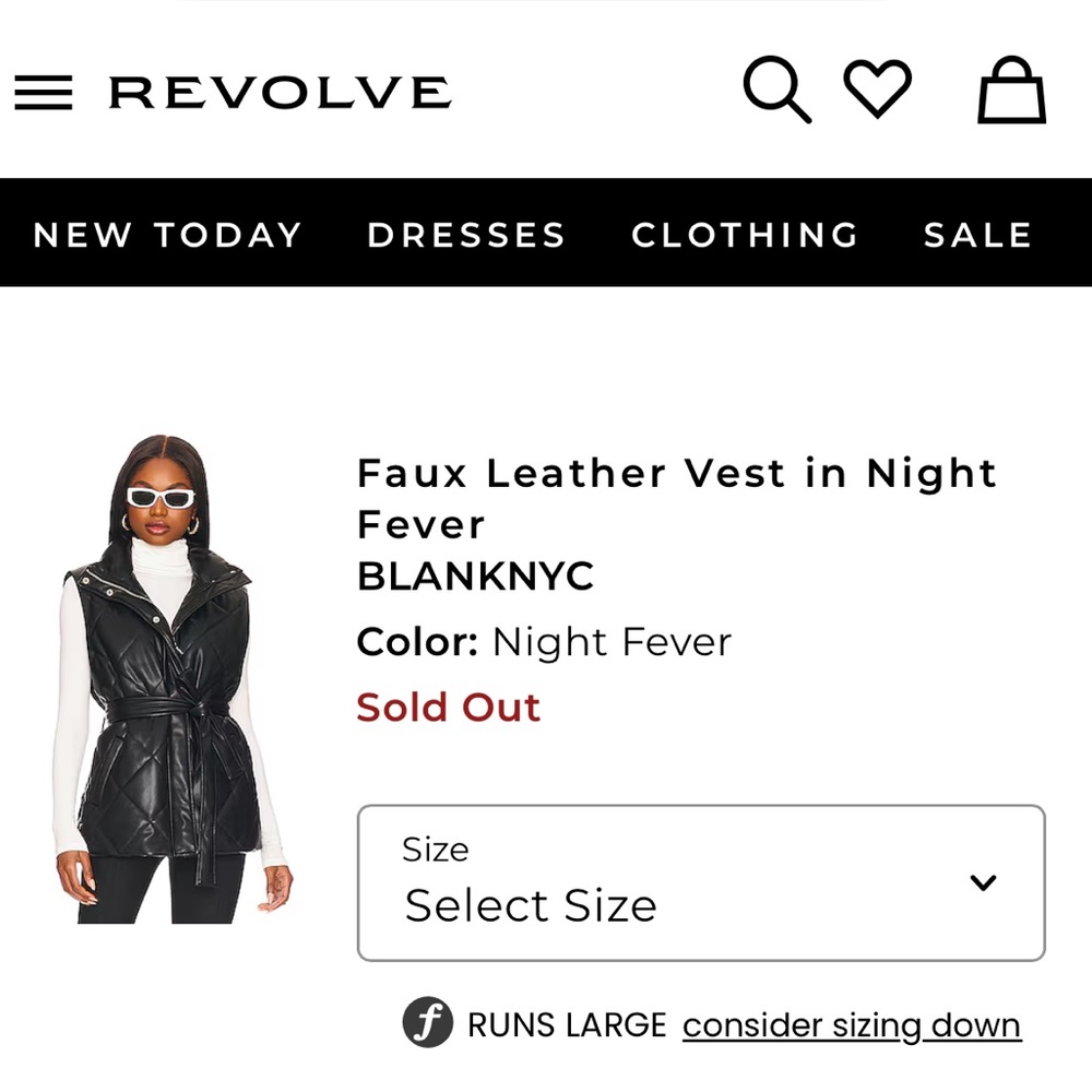 Blank NYC Faux Leather Vest - Picture 5 of 7